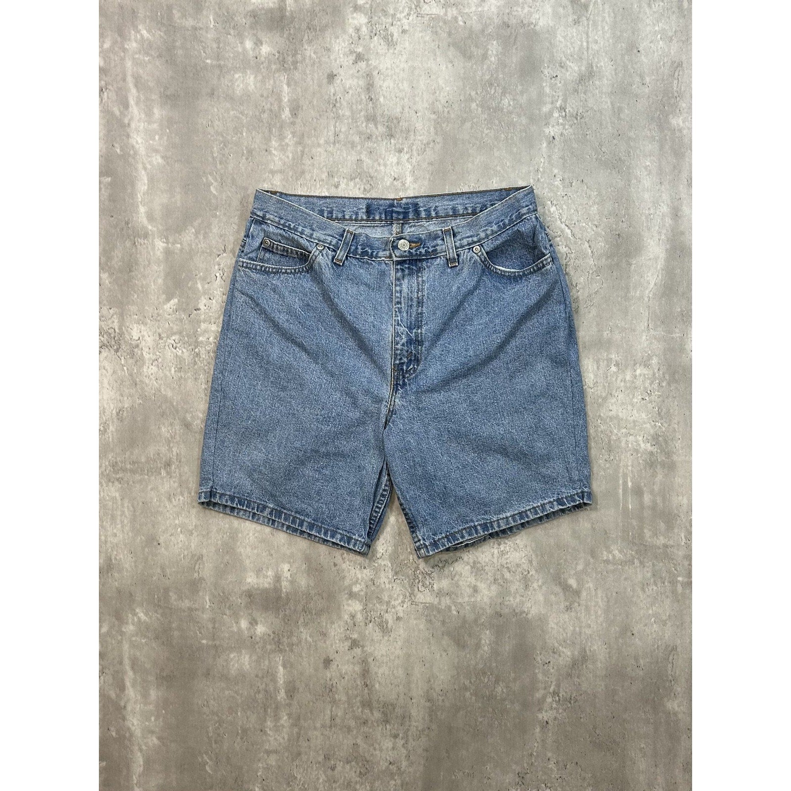 Vintage Faded Glory Light Wash Denim Shorts Size 32