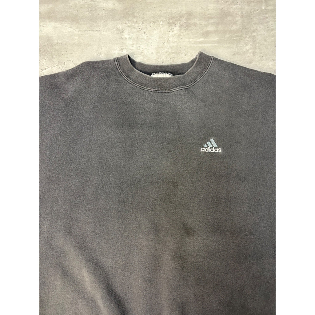 Vintage Adidas Embroidered Logo Spellout Sweatshirt Size XL