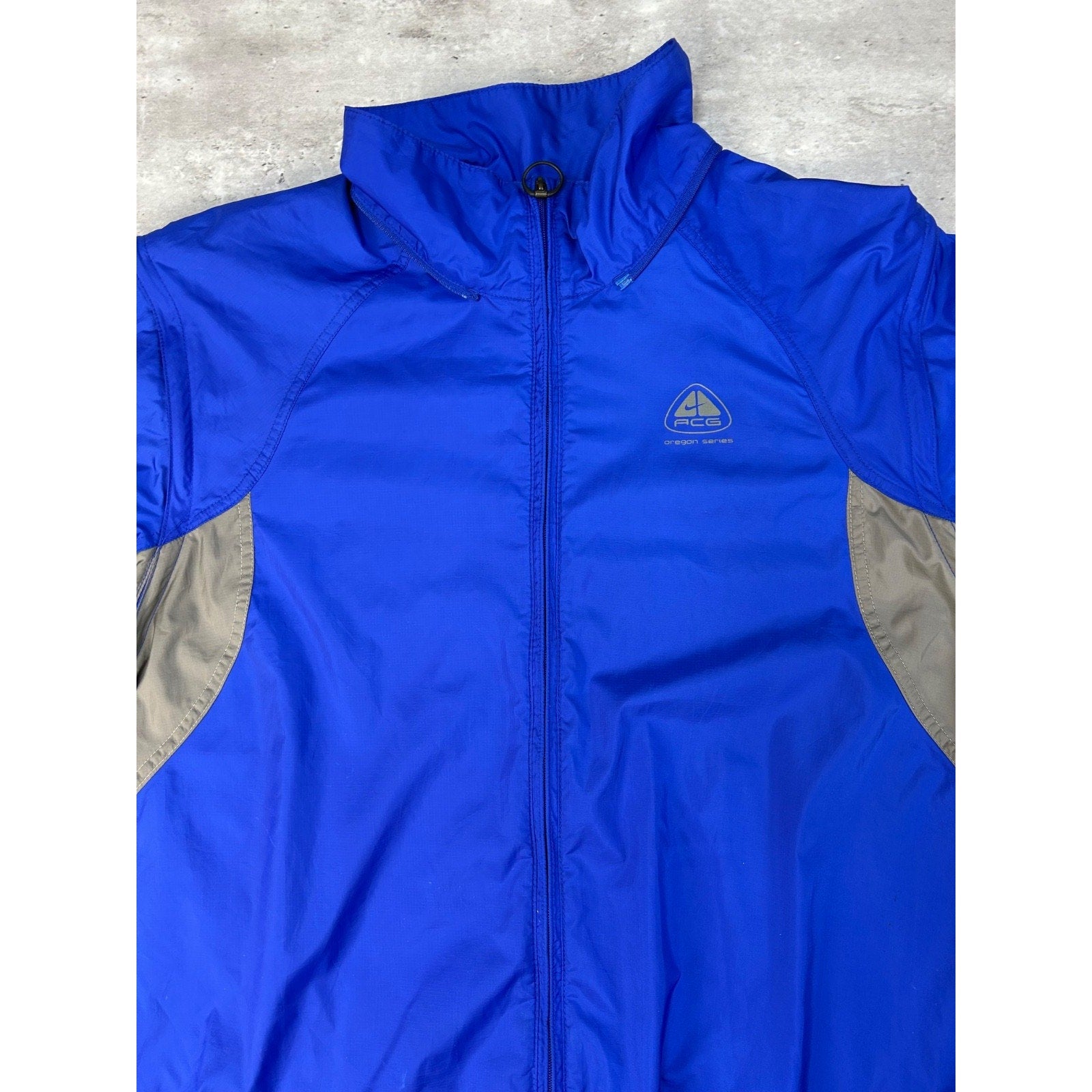 Vintage 2000s Nike ACG Graphic Logo Full Zip Windbreaker Jacket Size Large