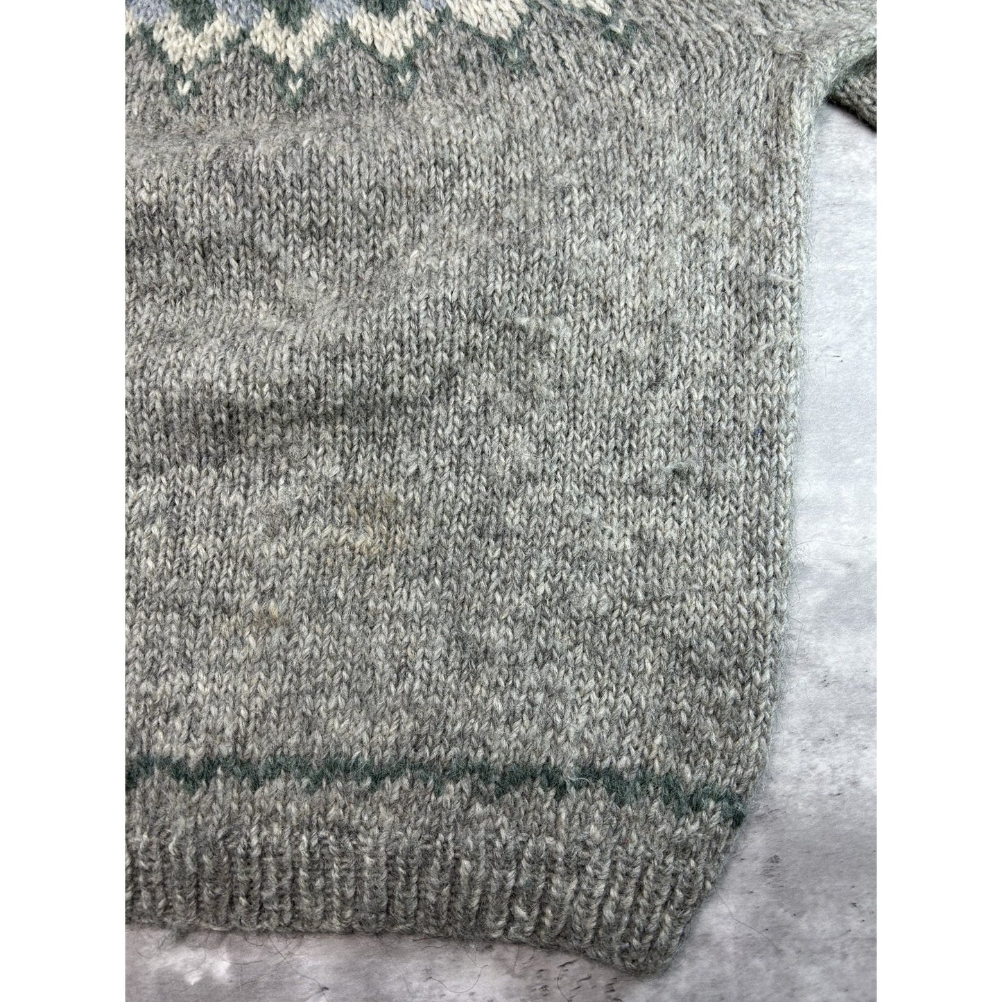 Vintage 80s Nancy Thomas Abstract Striped Pullover Knit Sweater Size XL