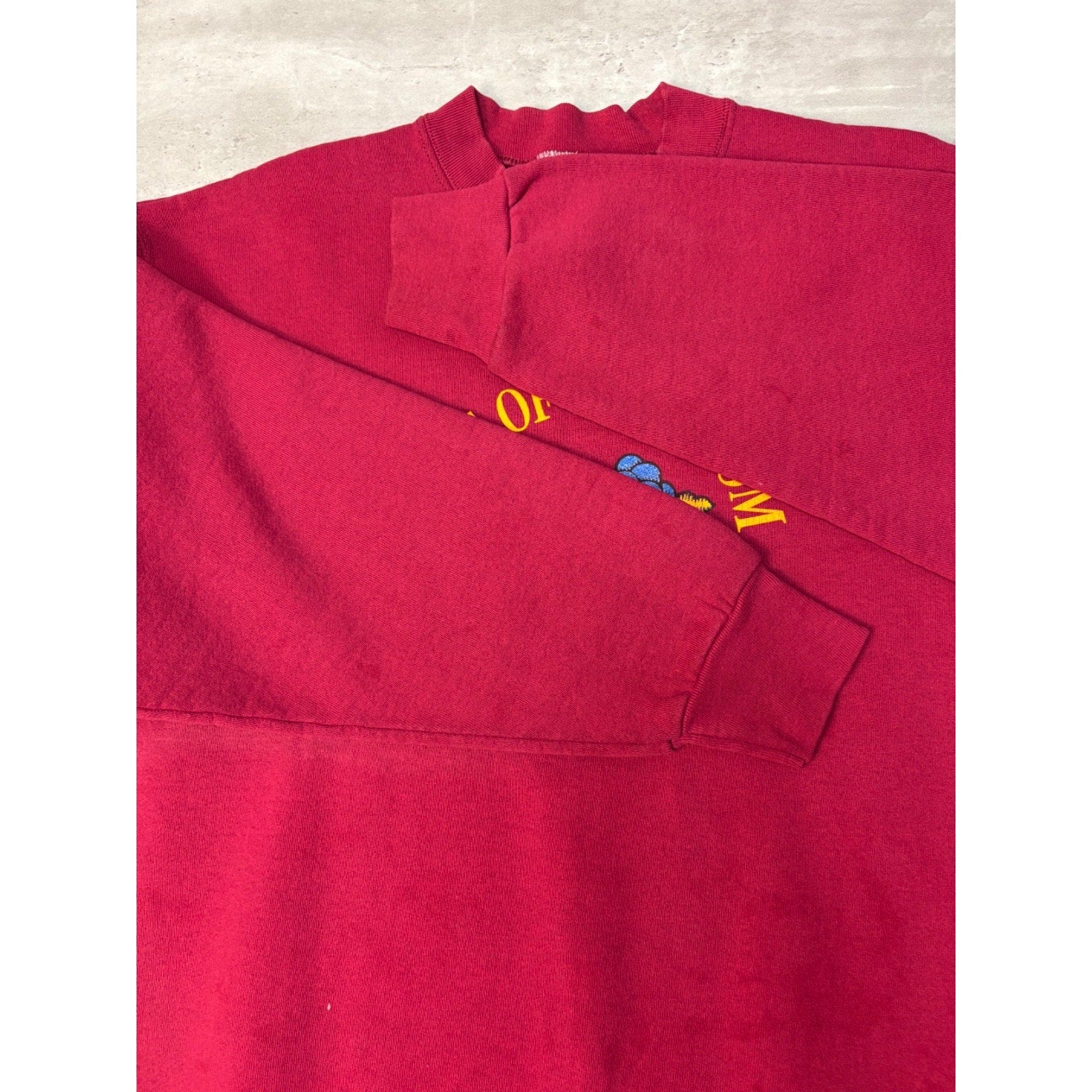 Vintage Fruit Of The Loom Graphic Logo Crewneck Sweatshirt Size Large