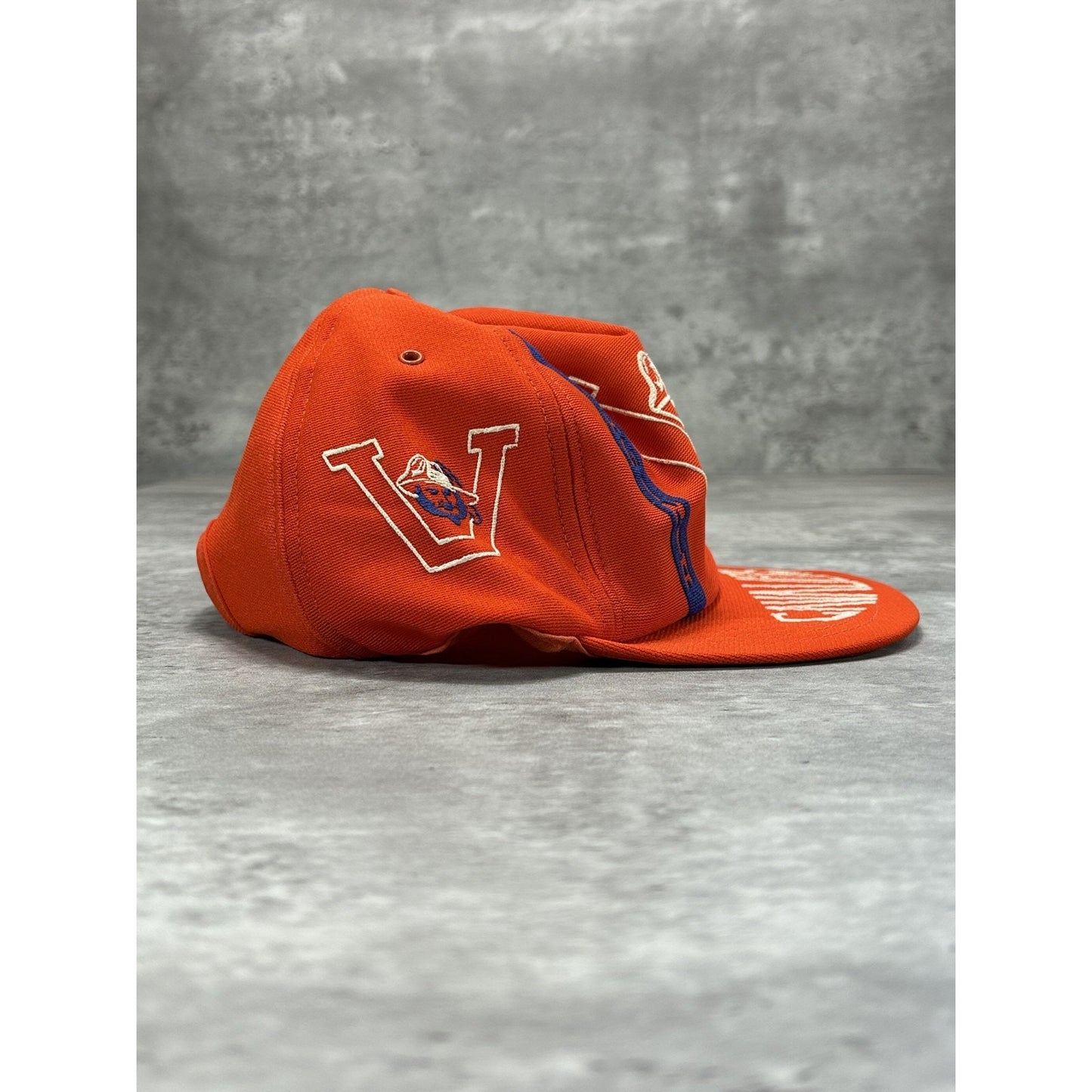 Vintage 80s/90s Virginia Cavaliers NCAA Graphic Spellout Logo Snapback Hat