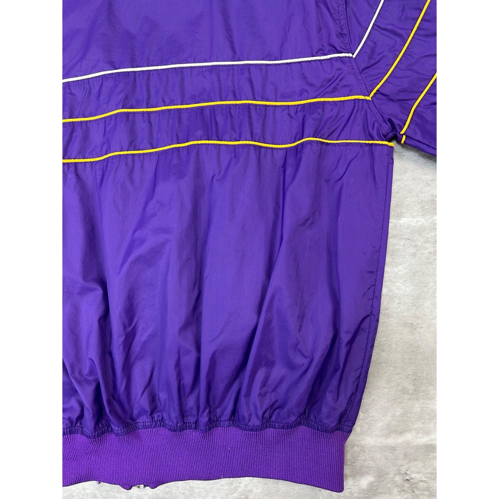 Vintage 80s Los Angeles Lakers NBA Nylon Starter Windbreaker Jacket Size Medium