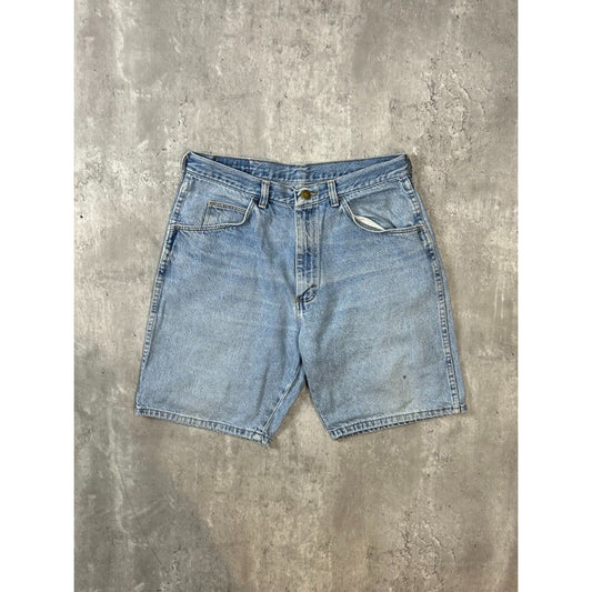 Vintage Wrangler Authentic Jean Light Wash Denim Shorts Size 31