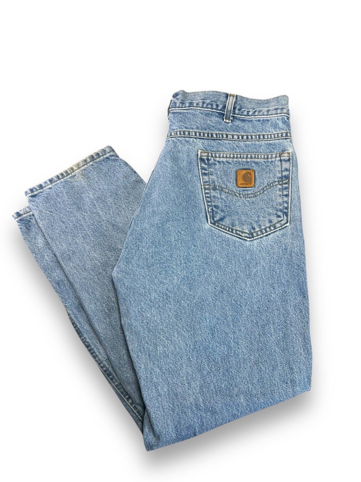 Vintage Carhartt Light Wash Denim Pants Size 37W B17-STW