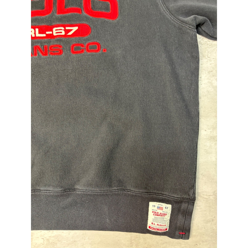 Vintage Polo Jeans Company Embroidered Spellout Sweatshirt Size Large