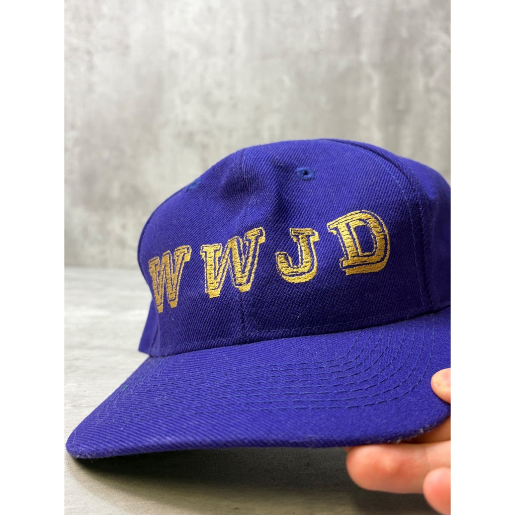 Vintage WWJD Snapback Hat OSFA