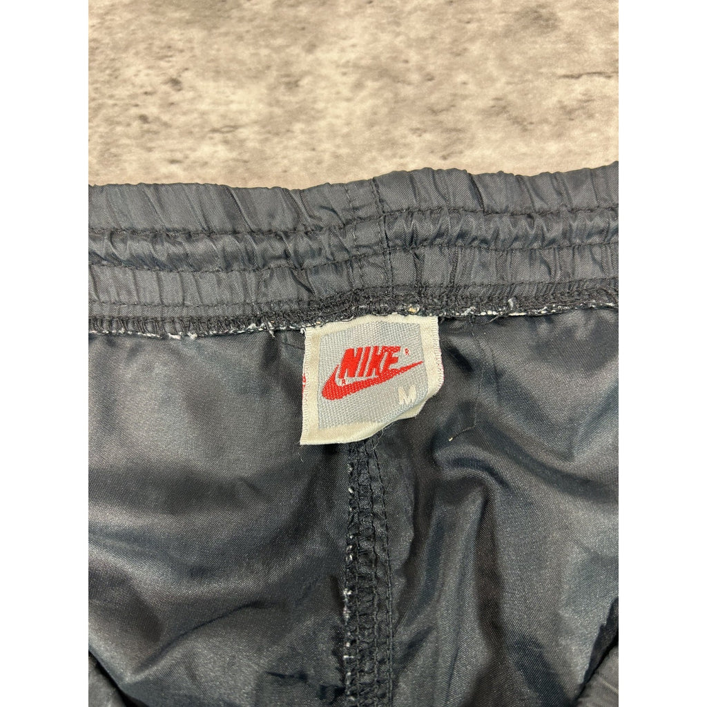 Vintage 80s/90s Nike Tonal Embroidered Logo Nylon Track Pants Size Medium