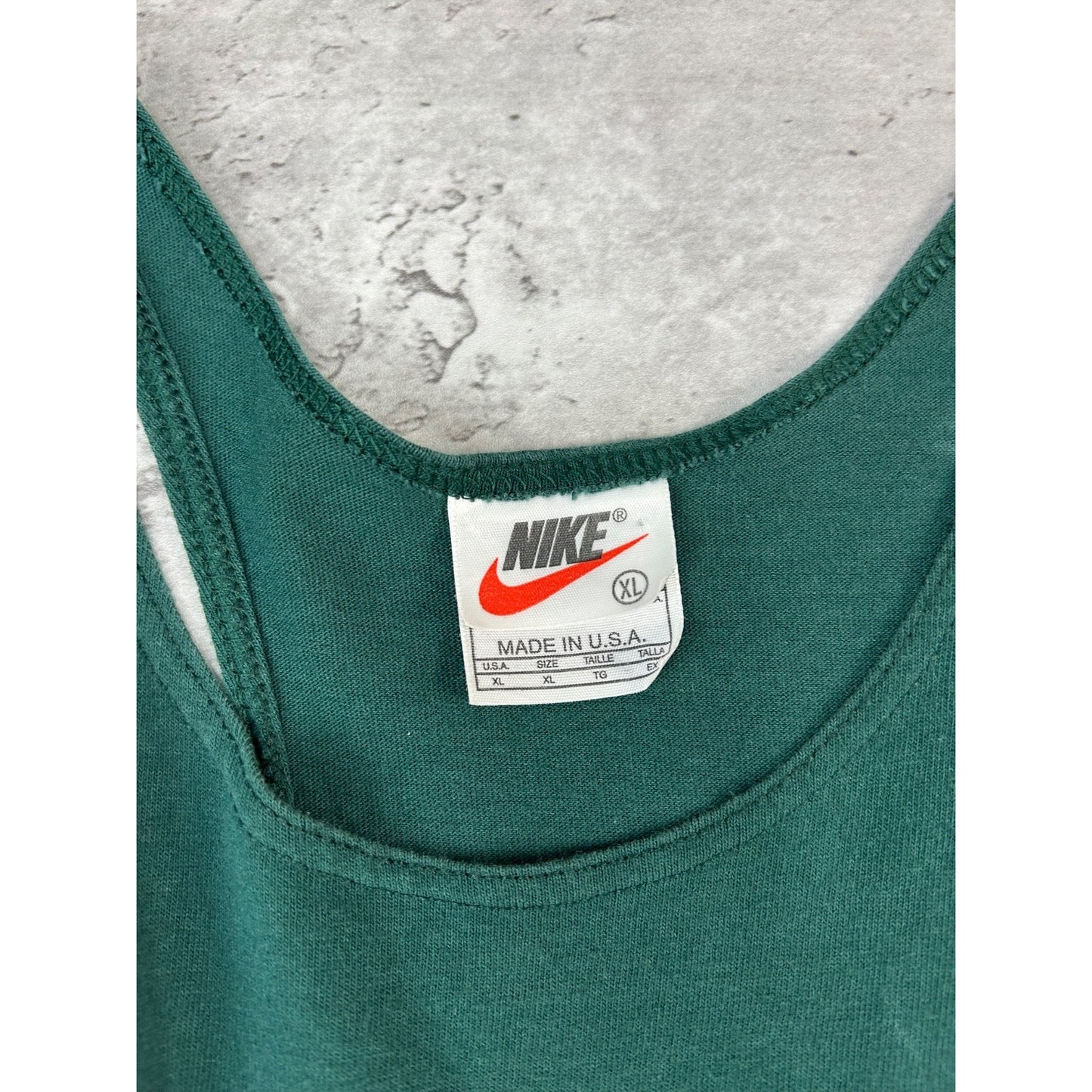 Vintage 90s Nike Tonal Embroidered Mini Swoosh Sleeveless T-Shirt Size XL