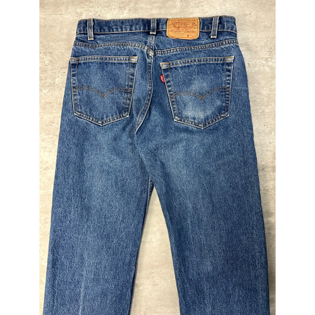 Vintage 80s Levis XX 505-0217 Dark Wash Denim Pants Size 32