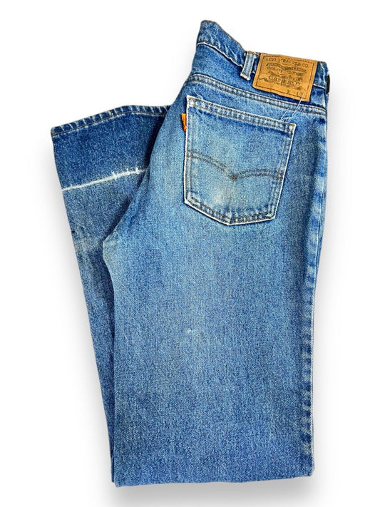 Vintage 80s/90s Levis Orange Tab Medium Wash Denim Pants Size 32W Blue