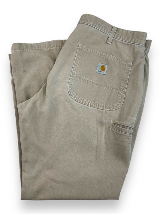 Vintage Carhartt Canvas Workwear Five Pocket Pants Size 36 Beige