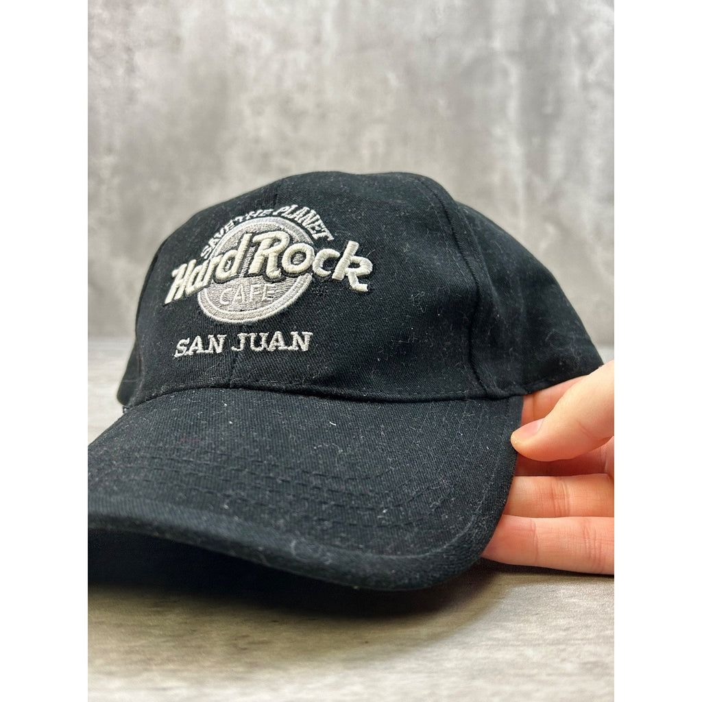 Vintage Hard Rock Cafe San Juan Embroidered Destination Strapback Hat OSFA