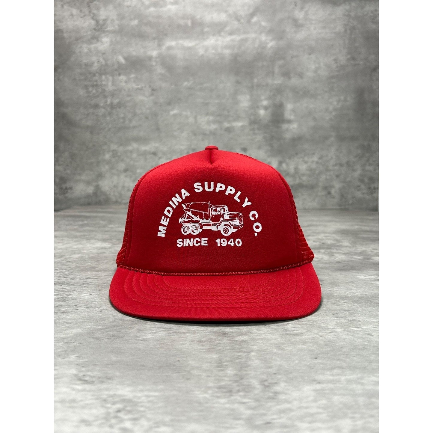 Vintage Medina Supply Co Graphic Spellotu Trucker Snapback Hat OSFA