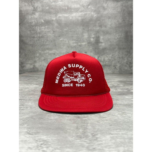 Vintage Medina Supply Co Graphic Spellotu Trucker Snapback Hat OSFA