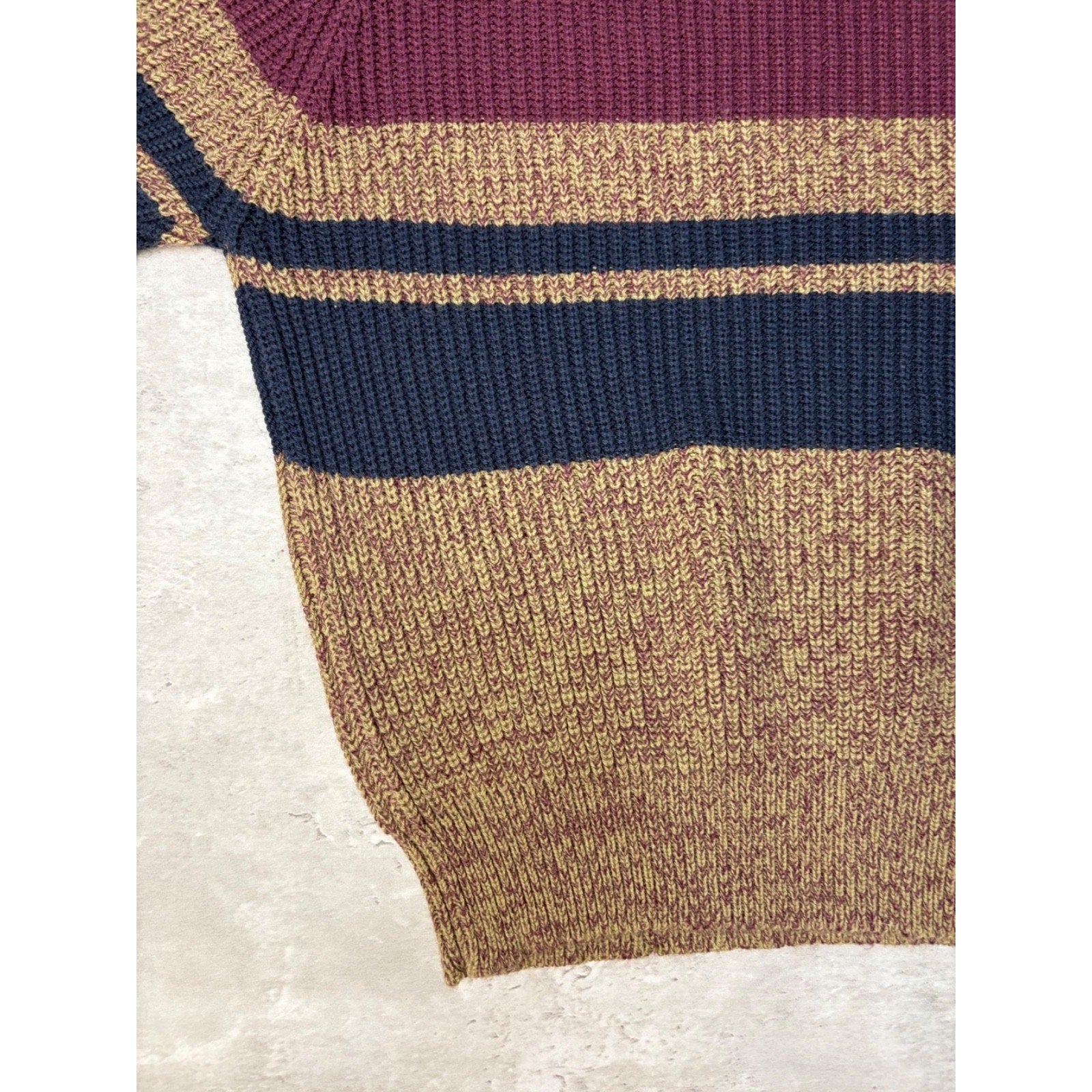 Vintage 90s Oakton Striped Pullover Knit Sweater Size Medium