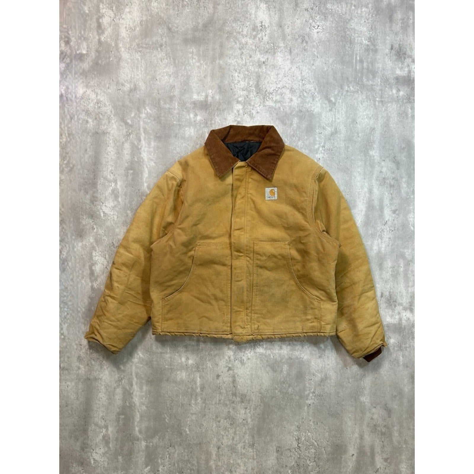 Vintage Carhartt Insulated Canvas Workwear Cropped Arctic Jacket Size XL