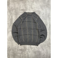 Vintage 90s Striped Print Pullover Ribbed Knit Sweater Size Medium