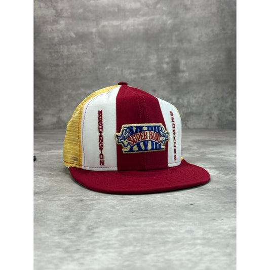 VTG 1984 Washington NFL Super Bowl XVIII Lucky Stripes Trucker Snapback Hat OSFA