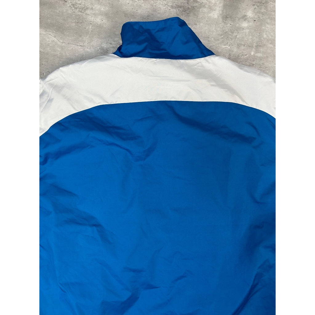 Vintage Detroit Lions NFL Embroidered Full Zip Nylon Windbreaker Jacket Size XL