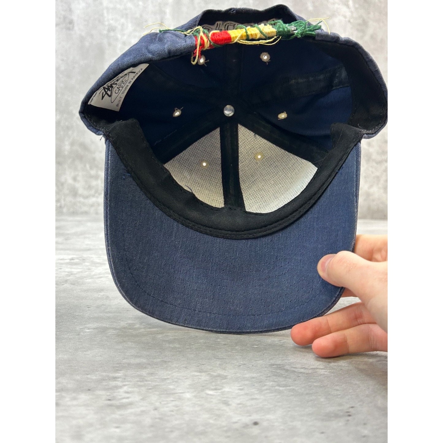 Vintage Stussy Embroidered Crown Graphic Snapback Hat OSFA