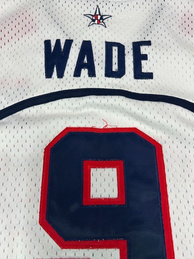 Vintage Dwayne Wade #9 Team USA Olympic Basketball Nike Swingman Jersey Size 2XL