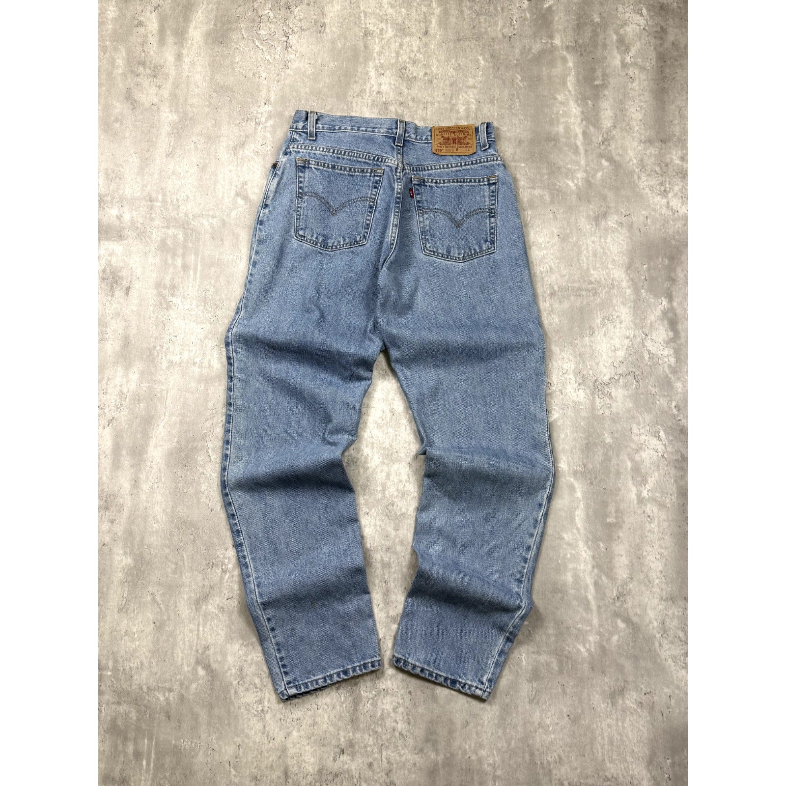 Vintage 90s Levis 550 Red Tab Light Wash Denim Pants Size 30