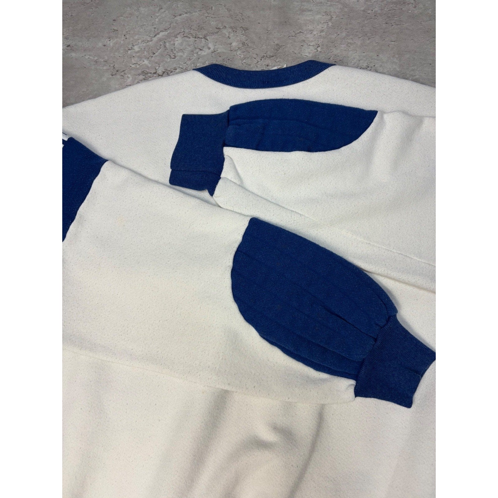Vintage 80s Duke Blue Devils NCAA Puff Print Spellout Sweatshirt Size Large