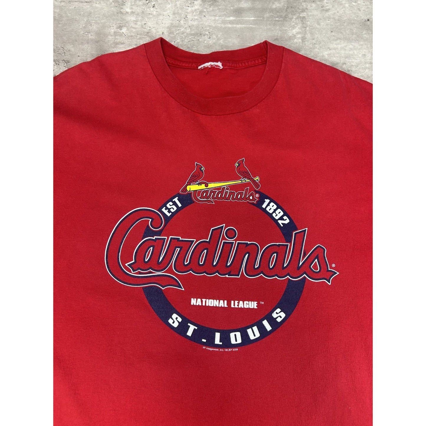 Vintage St Louis Cardinals MLB Spellout Graphic Baseball T-Shirt Size XL