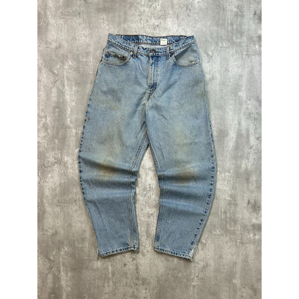 Vintage 90s Levis 560 Red Tab Loose Fit Light Wash Denim Pants Size 31