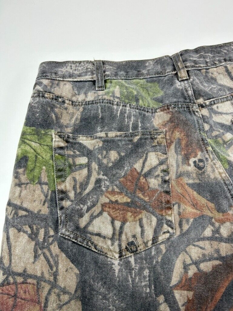 Vintage Big Bill Fleece Lined Wood N Trail Tree Camo Hunting Pants Size 36