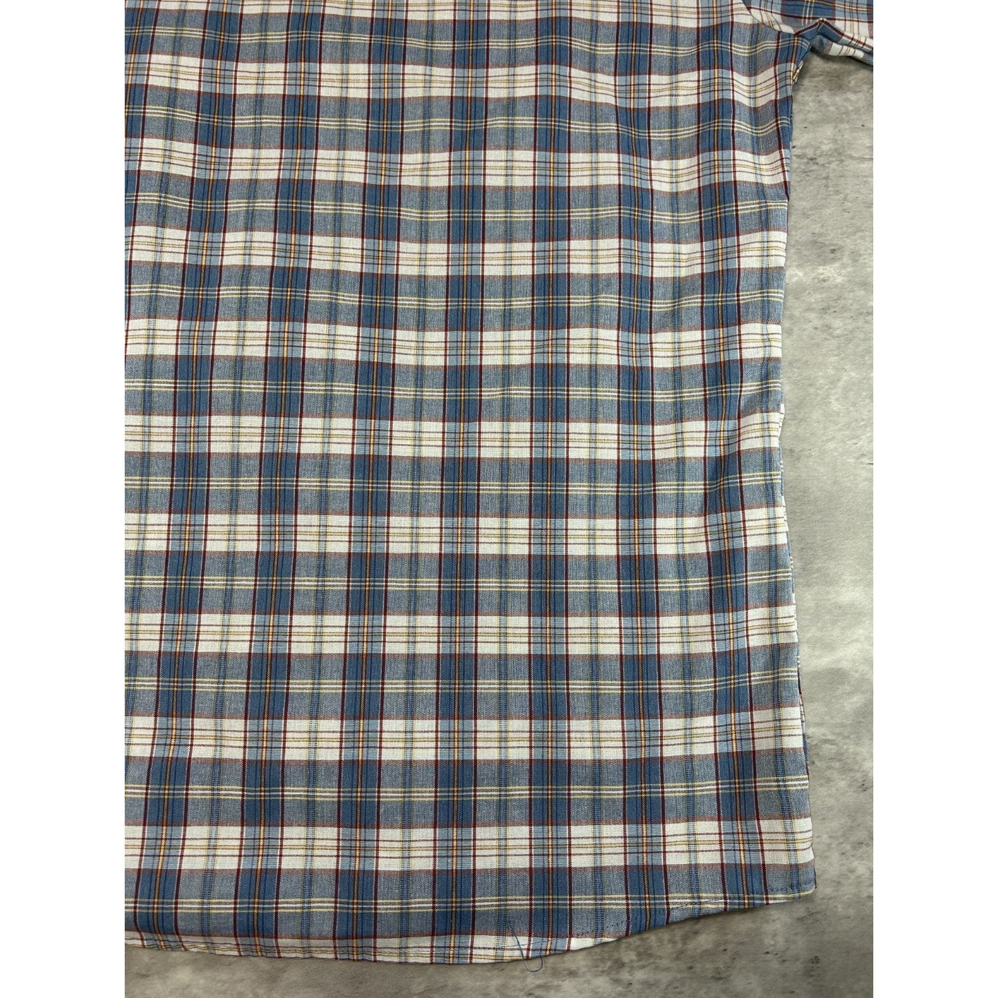 Vintage 80s/90s Big Mac Plaid Print Long Sleeve Button Up Shirt Size Medium