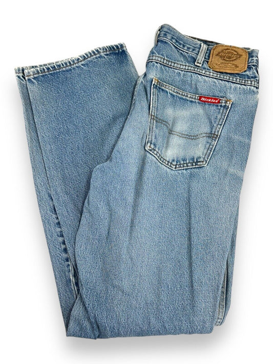 Vintage 90s Dickies Light Wash Denim Workwear Pants Size 33