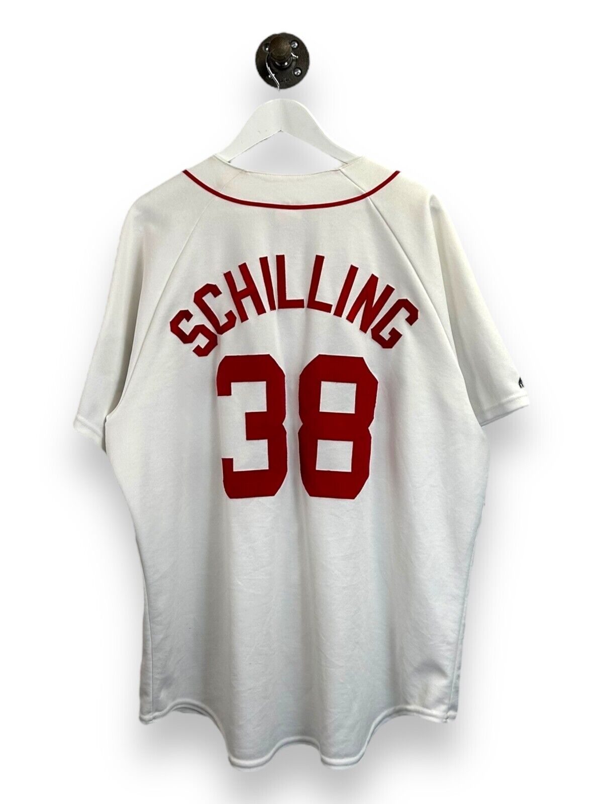 Vintage 2004 Curt Schilling #38 Boston Red Sox Majestic Stitched Jersey Size XL