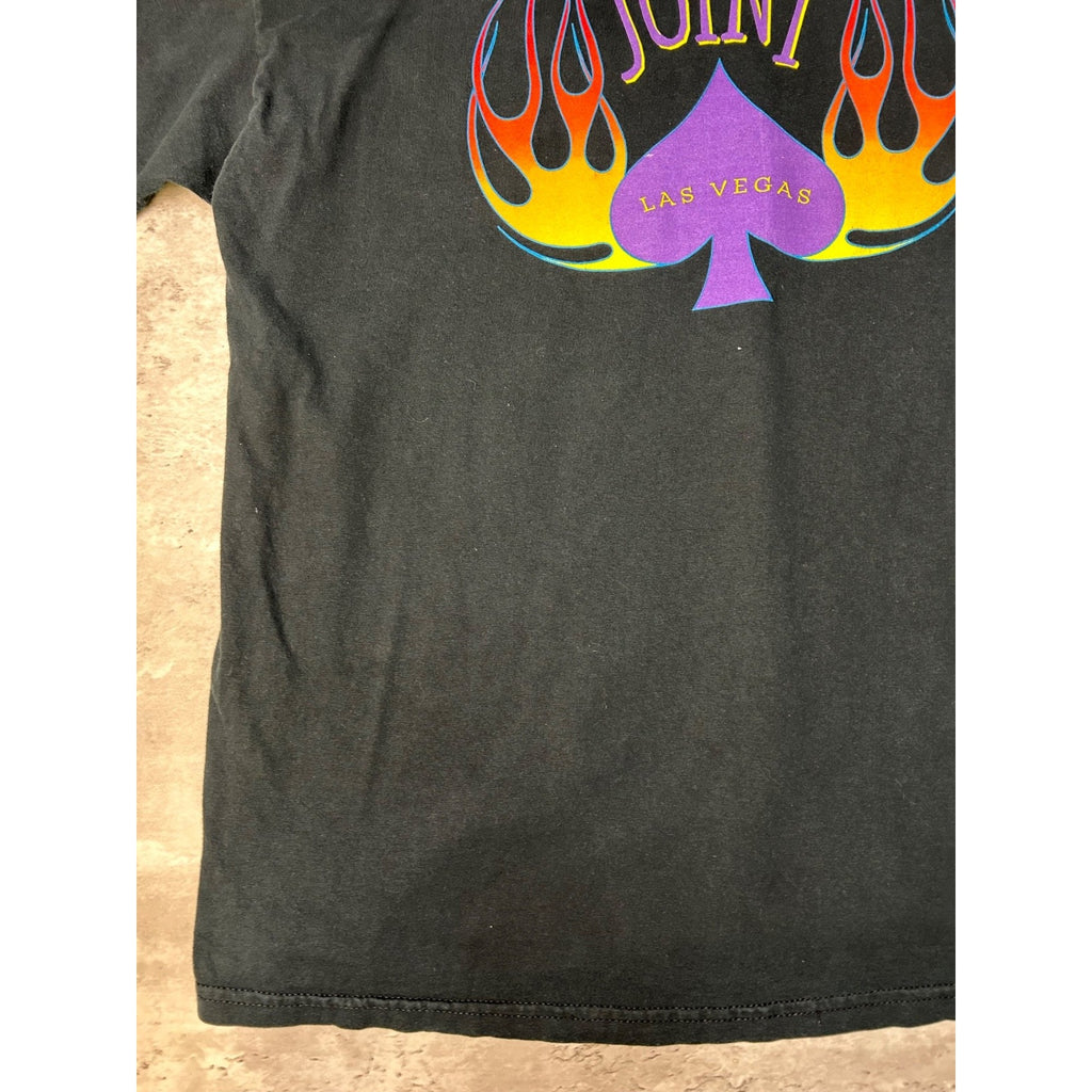 Vintage Hard Rock Cafe Las Vegas Flame Print Long Sleeve T-Shirt Size XL