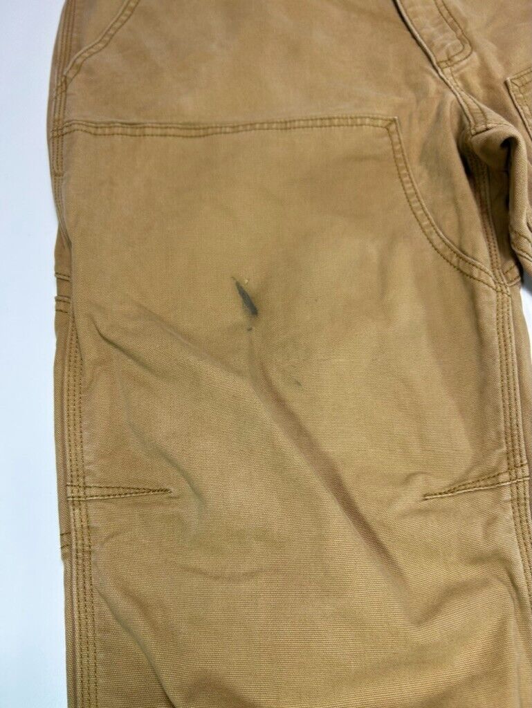 Carhartt Relaxed Fit Canvas Workwear Double Knee Pants Size 36 Beige