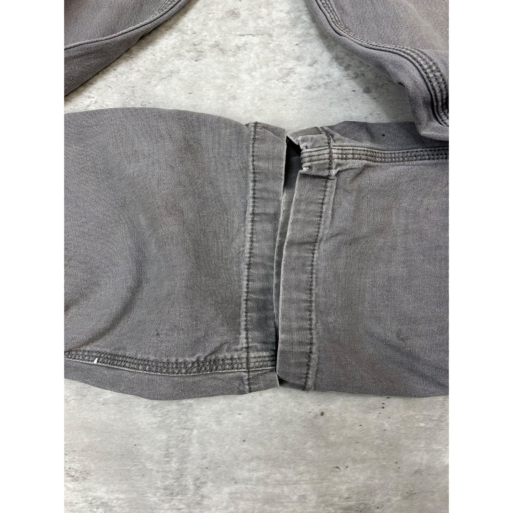 Carhartt Relaxed Fit Canvas Workwear Gray Five Pocket Pants Size 34