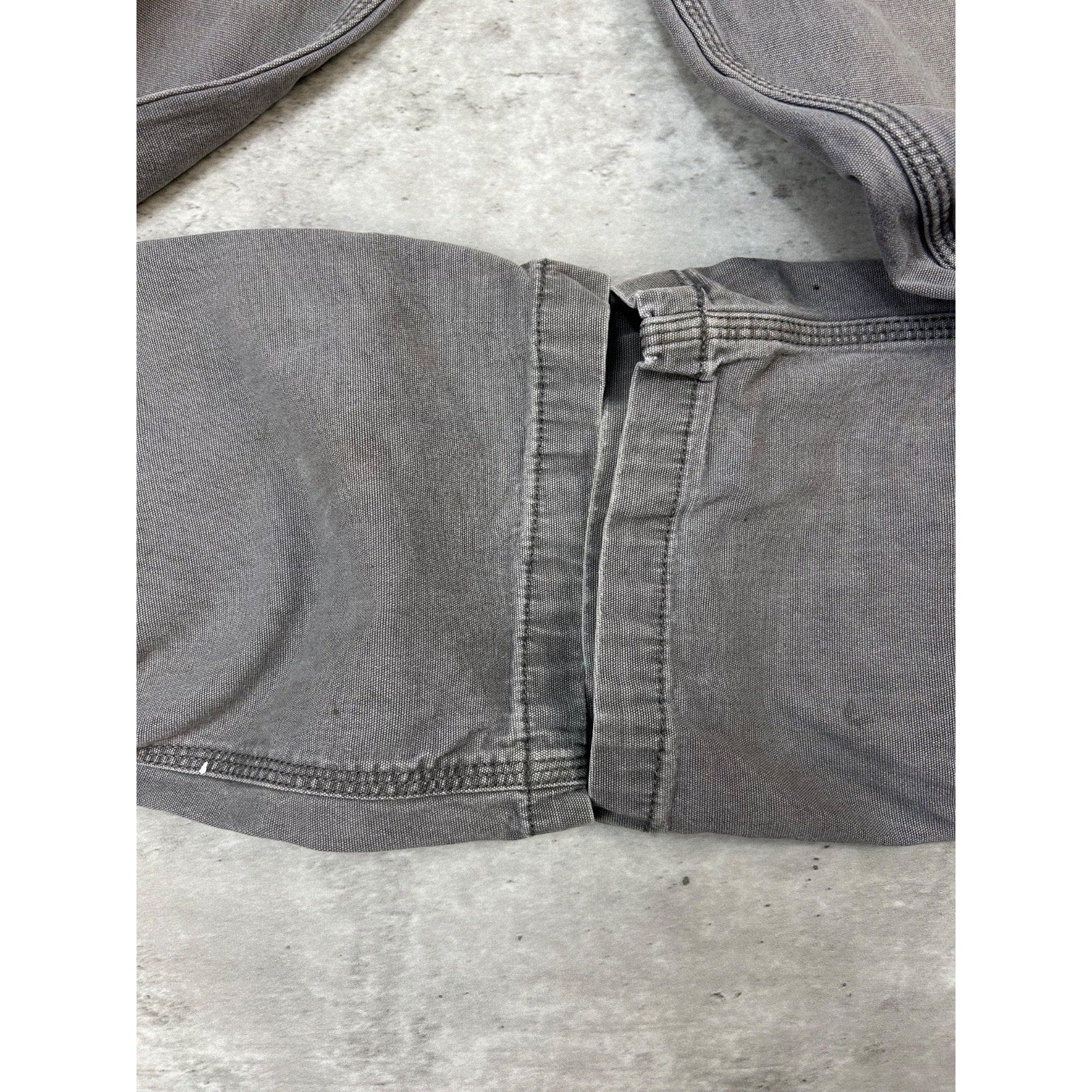 Carhartt Relaxed Fit Canvas Workwear Gray Five Pocket Pants Size 34