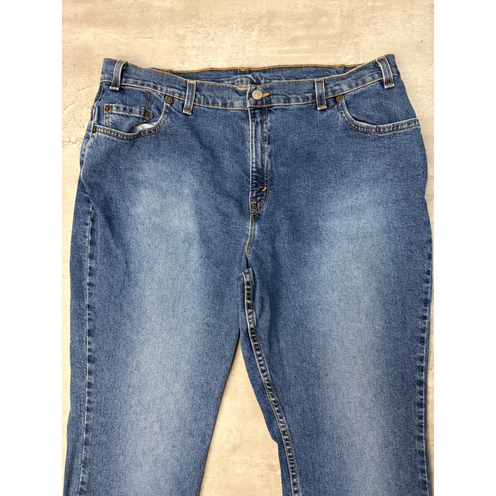Vintage 90s Womens Levis Red Tab 515 Boot Cut Medium Wash Denim Pants Size 37