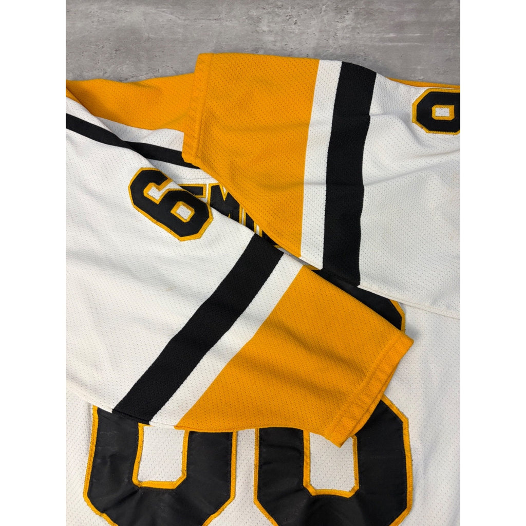 Vintage 90s Mario Lemieux #66 Pittsburgh Penguins NHL CCM Maska Jersey Size 2XL