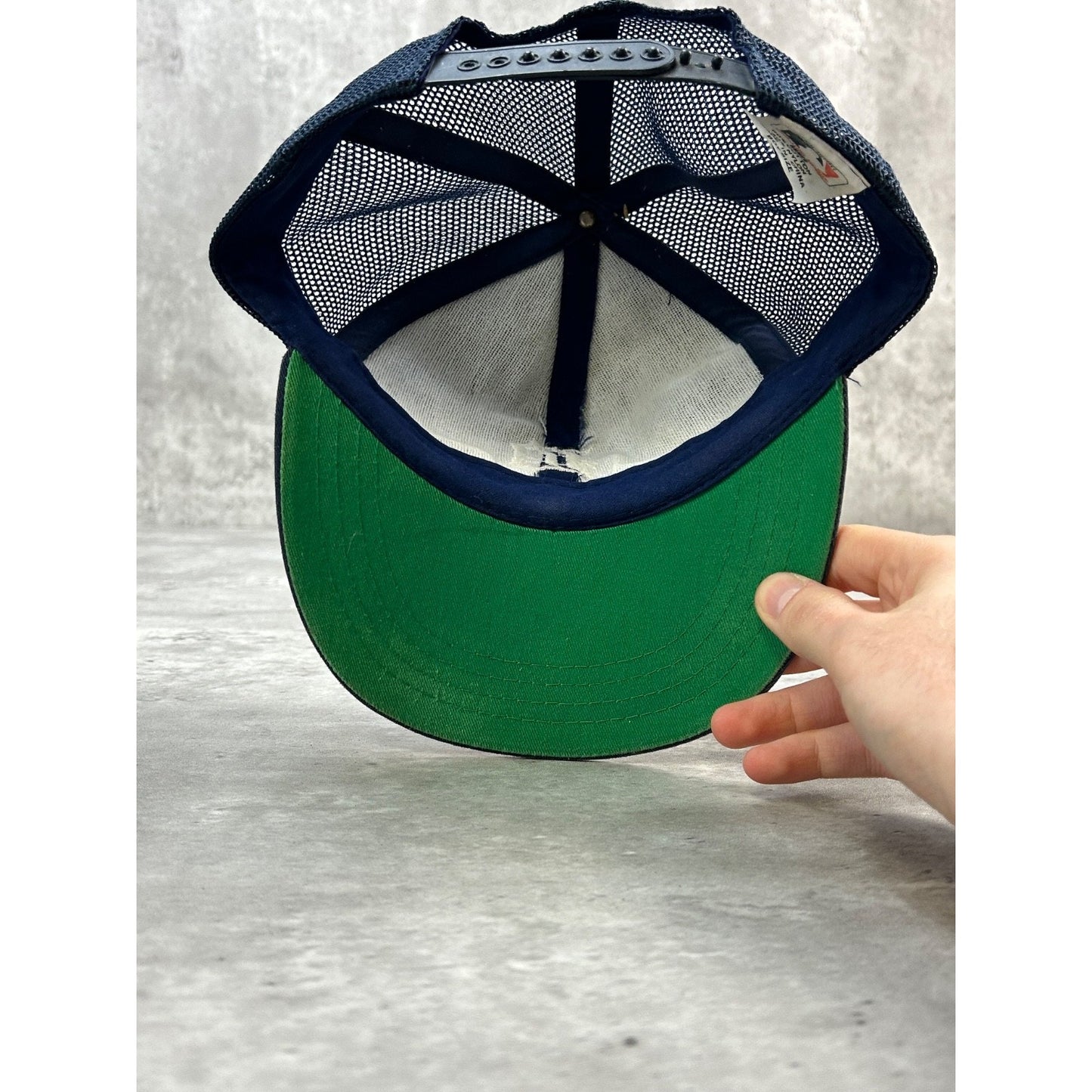 Vintage 80s/90s Detroit Tigers MLB Embroidered Logo Trucker Snapback Hat OSFA