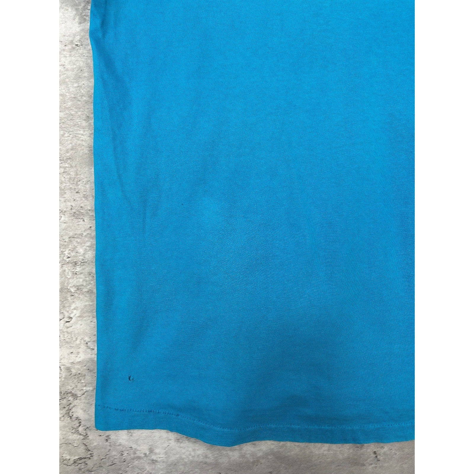 Vintage 90s Hummingbird Flower Nature Graphic T-Shirt Size Large Blue