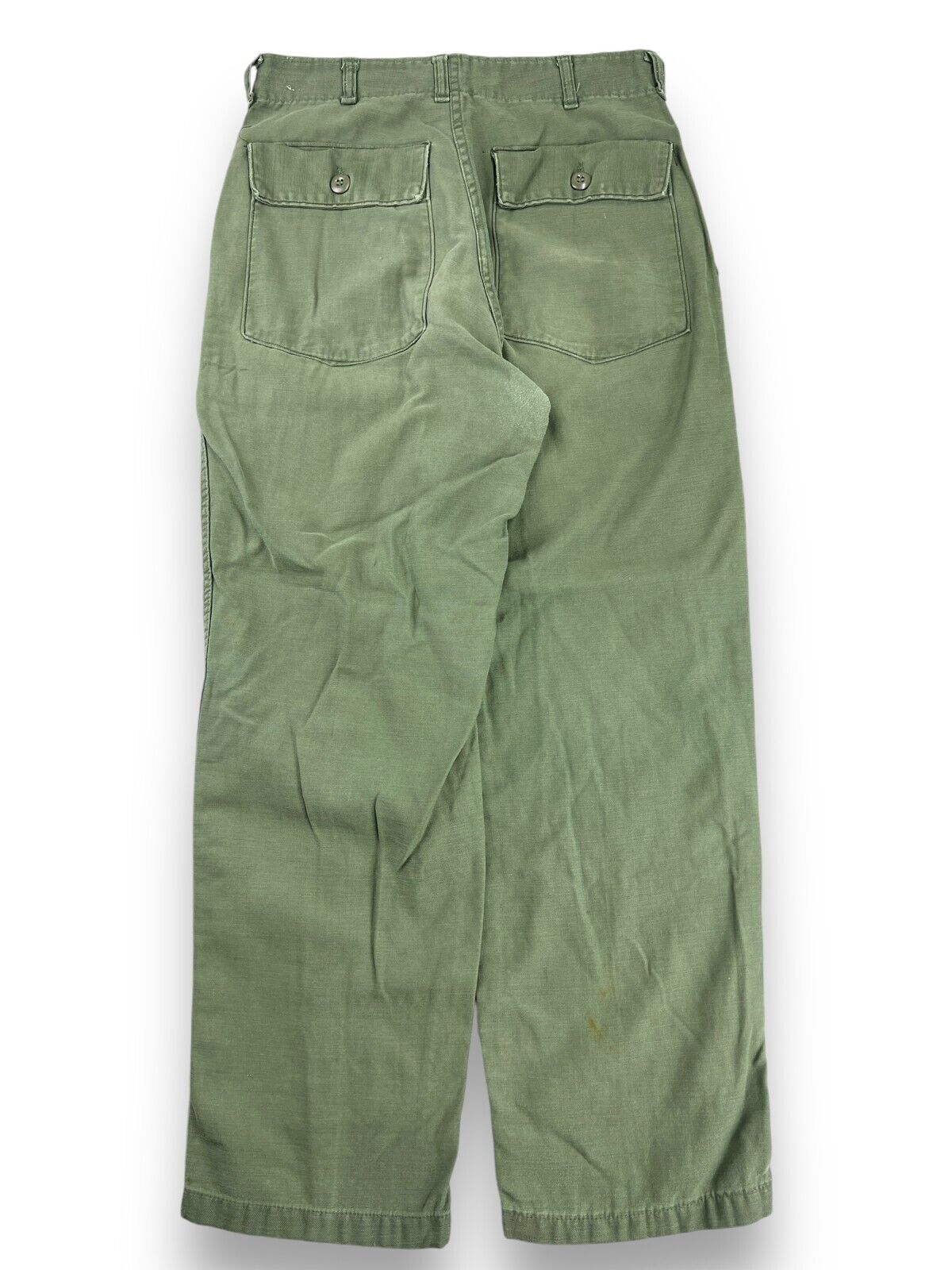 Vintage 80s US Military OG-107 Field Pants Size 30 Green