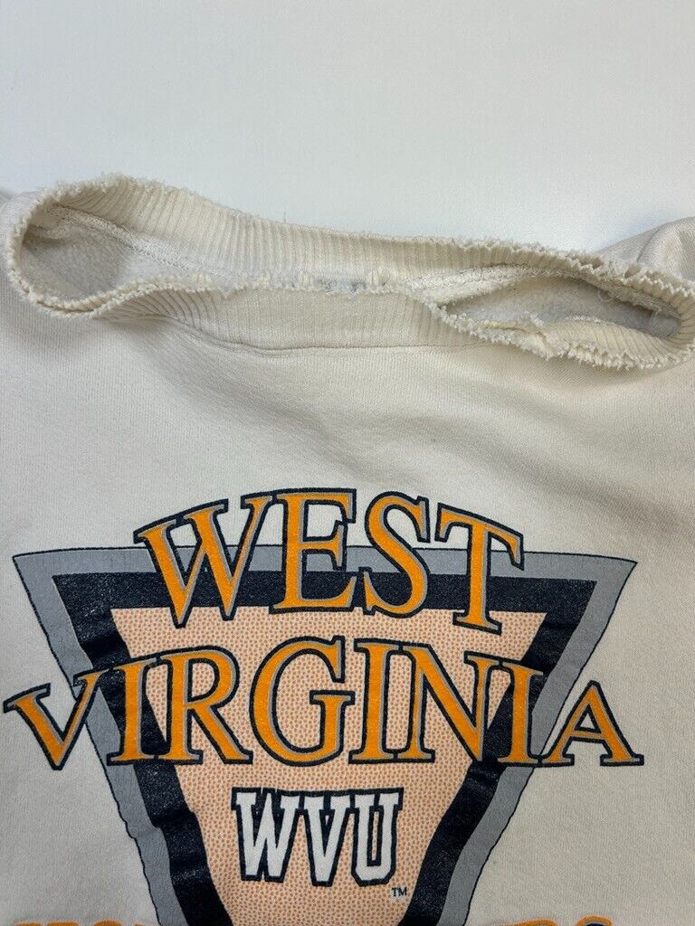 Vintage 90s West Virginia Mountaineers Collegiate Graphic Sweatshirt Size Large