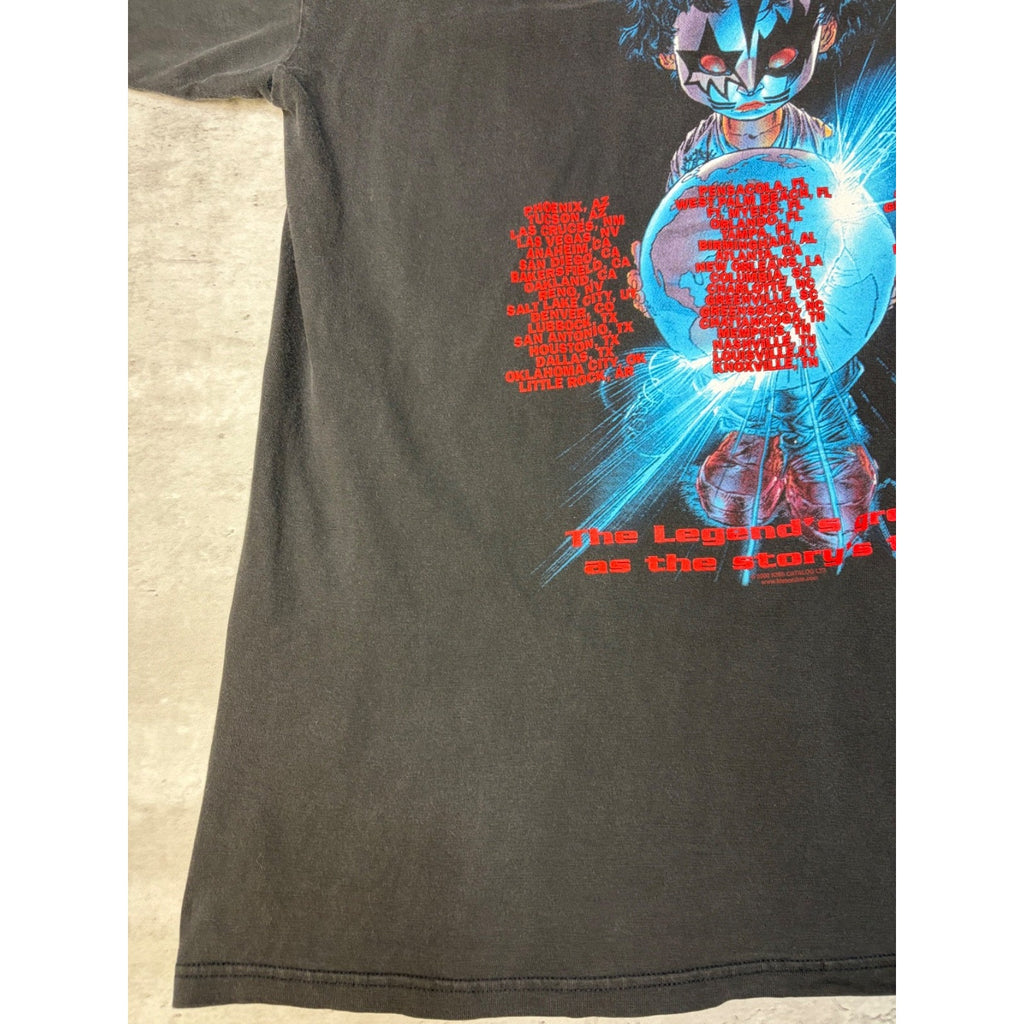 Vintage 2000 Kiss The Farewell Tour Hard Rock Music Band T-Shirt Size 2XL