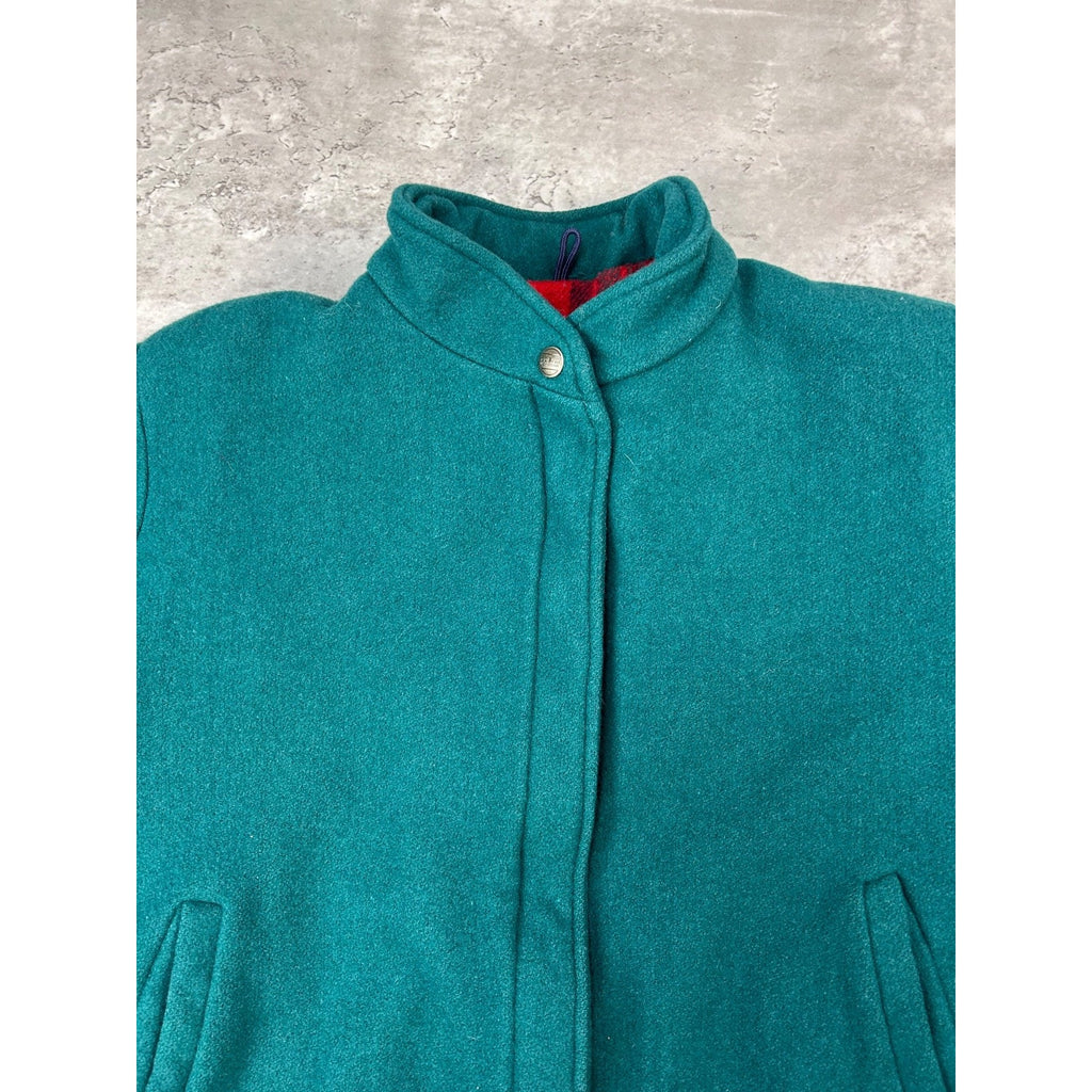 Vintage 90s Eddie Bauer Full Zip Varsity Style Bomber Jacket Size Large