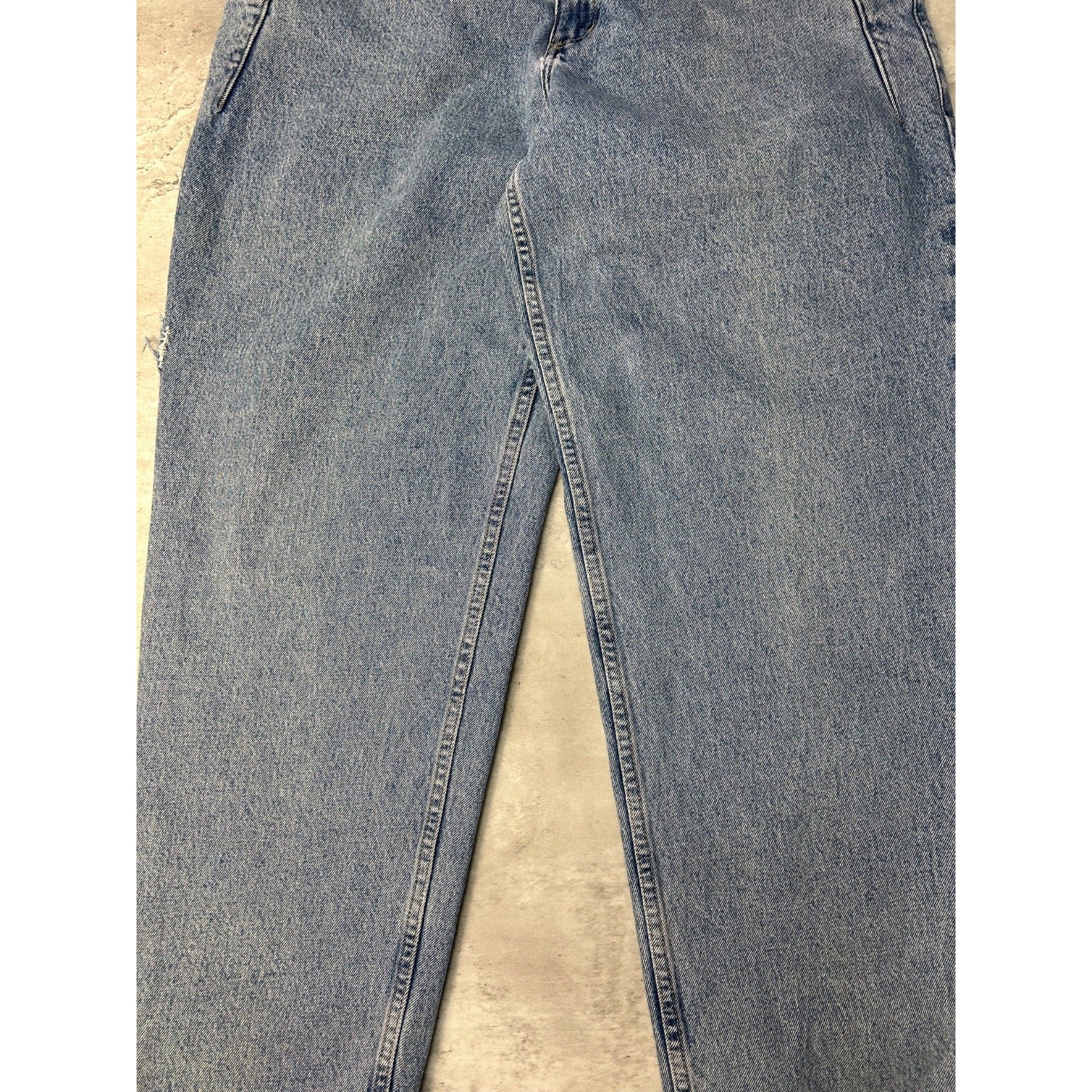 Vintage 90s Guess Jeans Medium Wash Baggy Fit Denim Pants Size 35