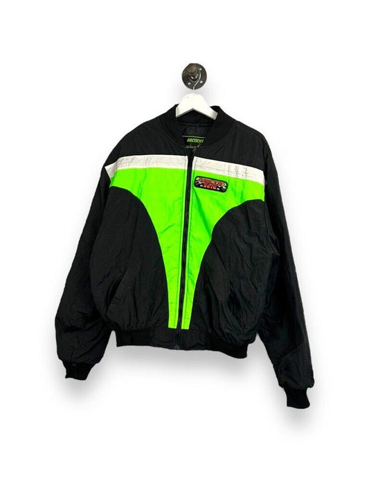 Vintage 90s Arctic Cat Racing Thinsulate Embroidered Bomber Jacket Size XL