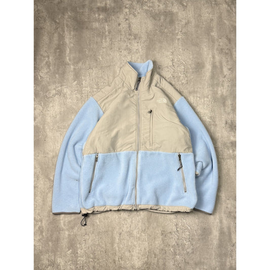 Vintage Womens The North Face TNF Full Zip Denali Fleece Sweatshirt Size XL Blue
