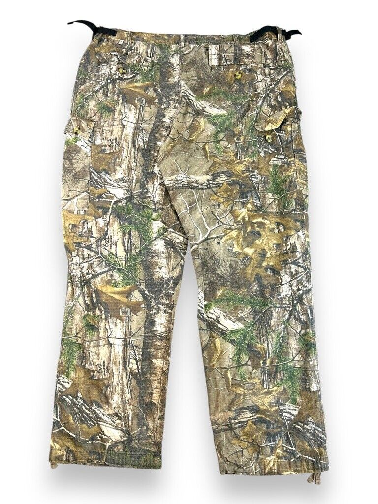 Bush Master Real Tree Xtra Camo Rip Stop Cargo Hunting Adjustable Pants Size 41W